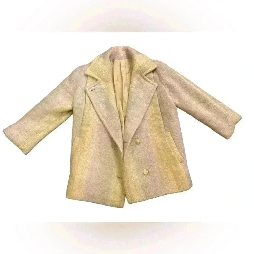 Avoca Handweavers of Ireland Mohair and Wool Pastel Jacket Size Large